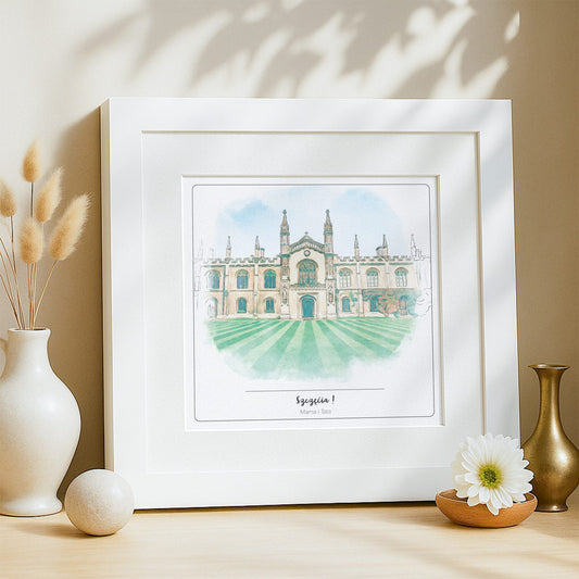 Personalisierte Aquarellskizze Ihres Hochzeitsortes