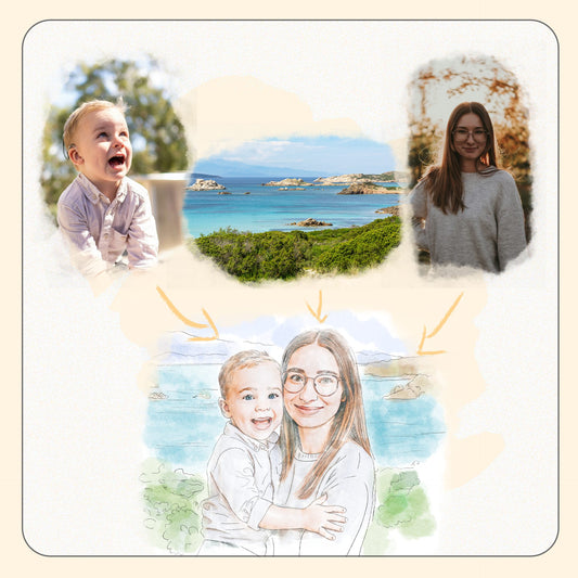 Personalisierte Familienporträts